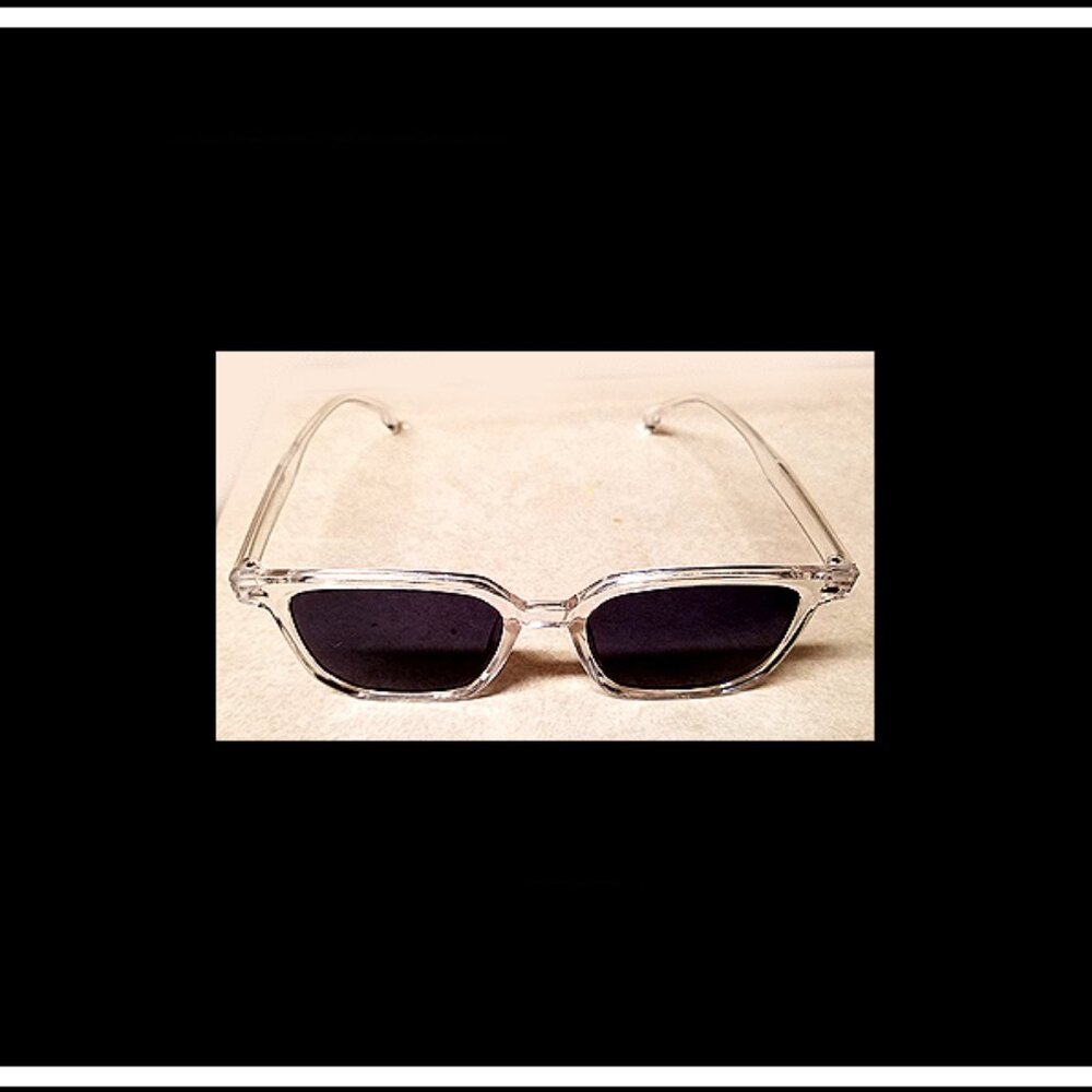 New Rare Unisex Clear Frame Sunglasses Purchased In Paris